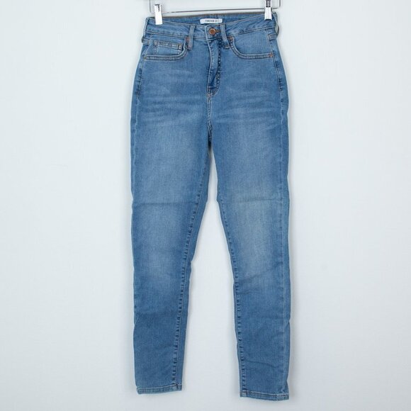Forever 21 High Rise Skinny Denim Jeans Size 25 - Picture 1 of 7